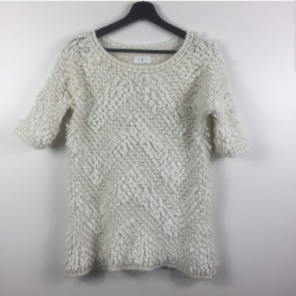 LOFT Lou & Grey cozy pullover sweater in cream